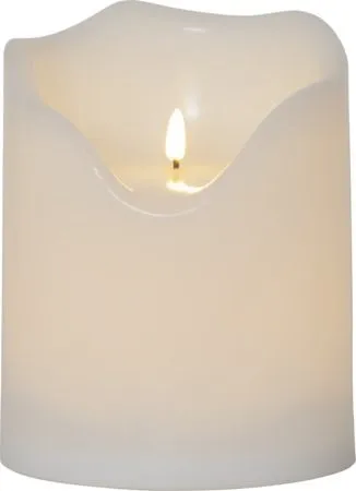 Flamme Grand LED Blockljus 20 cm - vit - Belysning - Utelampor & utomhusbelysning - Bordslampa utomhus