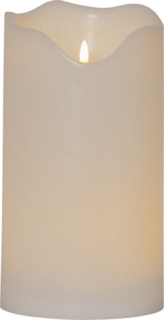 Flamme Grand LED Blockljus 30 cm - vit - Belysning - Utelampor & utomhusbelysning - Bordslampa utomhus