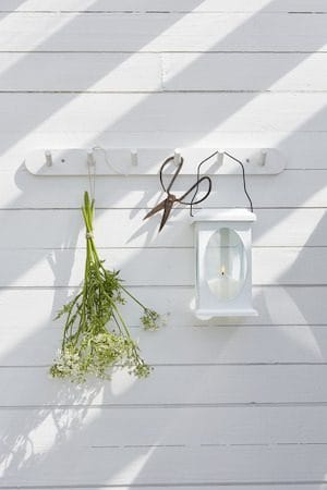 Flamme Lykta 13.5 cm - vit - Belysning - Utelampor & utomhusbelysning - Bordslampa utomhus