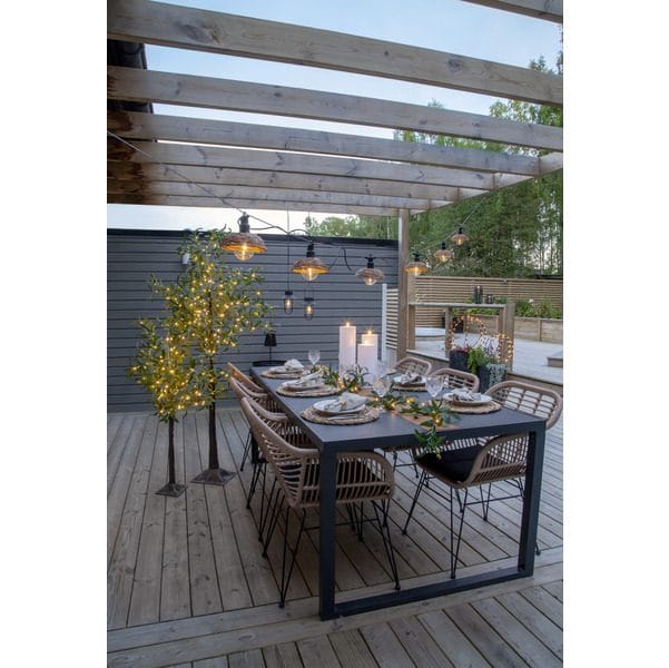 Flamme Rak LED Ljus 27,5 cm - vit - Belysning - Utelampor & utomhusbelysning - Bordslampa utomhus