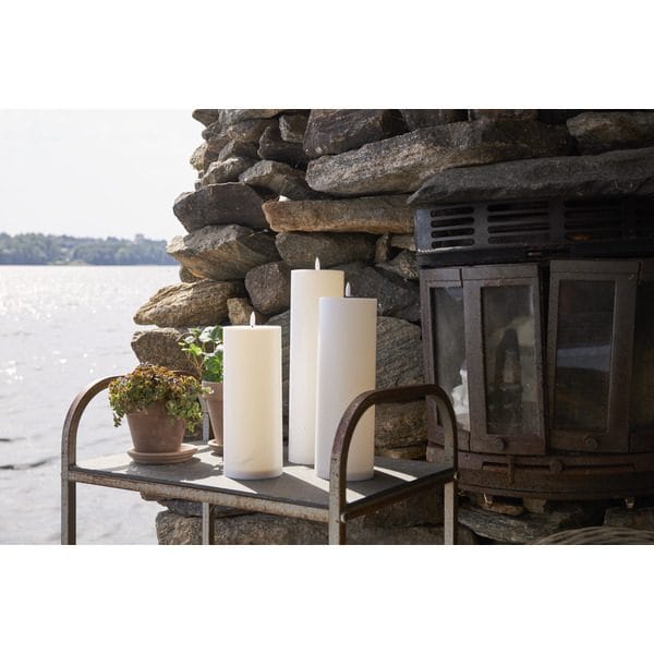 Flamme Rak LED Ljus 27,5 cm - vit - Belysning - Utelampor & utomhusbelysning - Bordslampa utomhus