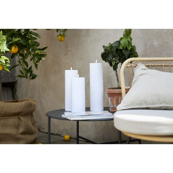Flamme Rak LED Ljus 27,5 cm - vit - Belysning - Utelampor & utomhusbelysning - Bordslampa utomhus