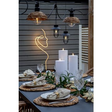 Flamme Rak LED Ljus 27,5 cm - vit - Belysning - Utelampor & utomhusbelysning - Bordslampa utomhus