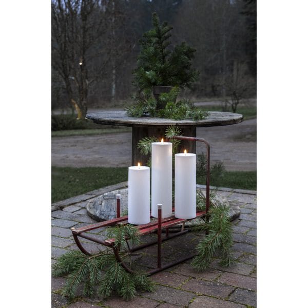 Flamme Rak LED Ljus 27,5 cm - vit - Belysning - Utelampor & utomhusbelysning - Bordslampa utomhus