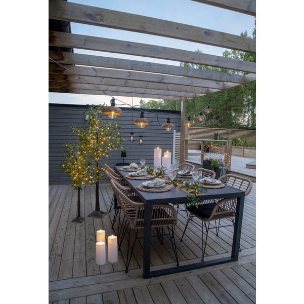 Flamme Rak LED Ljus 27,5 cm - vit - Belysning - Utelampor & utomhusbelysning - Bordslampa utomhus