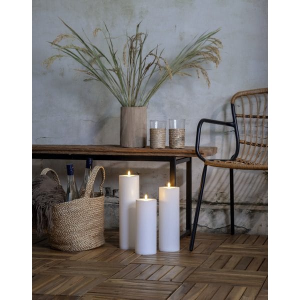 Flamme Rak LED Ljus 27,5 cm - vit - Belysning - Utelampor & utomhusbelysning - Bordslampa utomhus