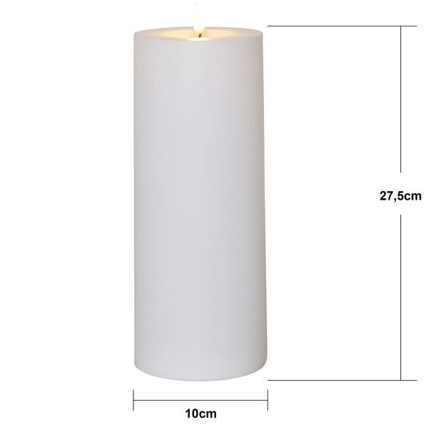 Flamme Rak LED Ljus 27,5 cm - vit - Belysning - Utelampor & utomhusbelysning - Bordslampa utomhus