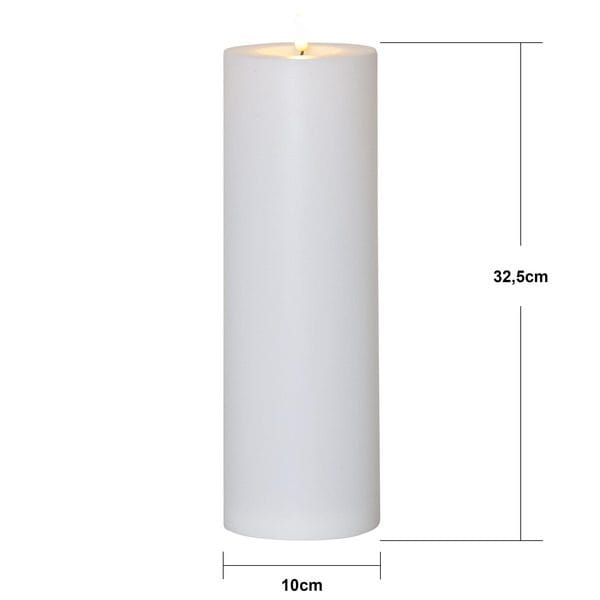 Flamme Rak LED Ljus 32,5 cm - vit - Belysning - Utelampor & utomhusbelysning - Bordslampa utomhus