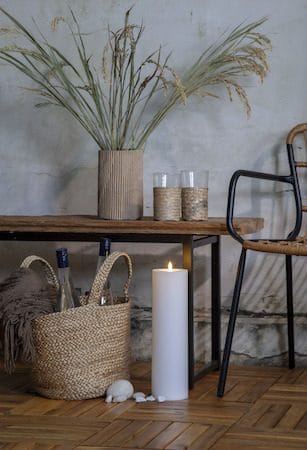 Flamme Rak LED Ljus 37,5 cm - vit - Belysning - Utelampor & utomhusbelysning - Bordslampa utomhus