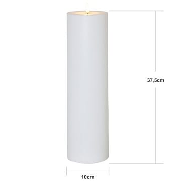Flamme Rak LED Ljus 37,5 cm - vit - Belysning - Utelampor & utomhusbelysning - Bordslampa utomhus