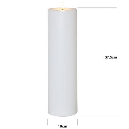 Flamme Rak LED Ljus 37,5 cm - vit - Belysning - Utelampor & utomhusbelysning - Bordslampa utomhus