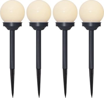 Globus 4 pack Solcellspollare 27 cm - vit - Belysning - Utelampor & utomhusbelysning - Pollare