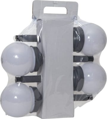 Globus 4 pack Solcellspollare 27 cm - vit - Belysning - Utelampor & utomhusbelysning - Pollare