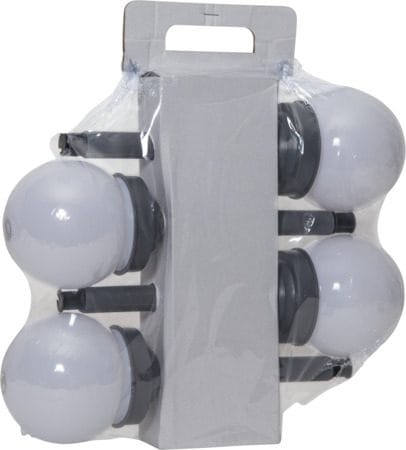 Globus 4 pack Solcellspollare 27 cm - vit - Belysning - Utelampor & utomhusbelysning - Pollare