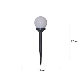 Globus 4 pack Solcellspollare 27 cm - vit - Belysning - Utelampor & utomhusbelysning - Pollare