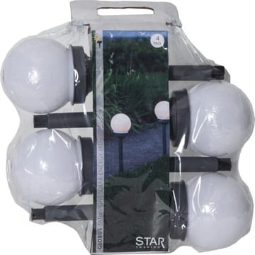 Globus 4 pack Solcellspollare 27 cm - vit - Belysning - Utelampor & utomhusbelysning - Pollare