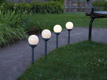 Globus 4 pack Solcellspollare 27 cm - vit - Belysning - Utelampor & utomhusbelysning - Pollare