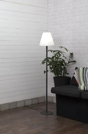 Golvlampa Kreta 150 cm - Grå / Svart - Belysning - Utelampor & utomhusbelysning - Golvlampa utomhus