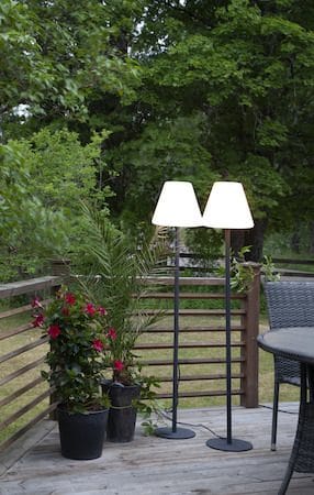 Golvlampa Kreta 150 cm - Grå / Svart - Belysning - Utelampor & utomhusbelysning - Golvlampa utomhus