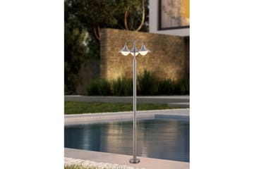 Golvlampa Utebelysning Eglo Sidney - Vit/Silver - Belysning - Utelampor & utomhusbelysning - Golvlampa utomhus