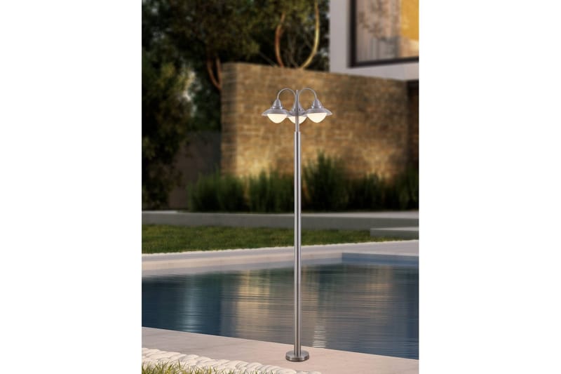 Golvlampa Utebelysning Eglo Sidney - Vit/Silver - Belysning - Utelampor & utomhusbelysning - Golvlampa utomhus