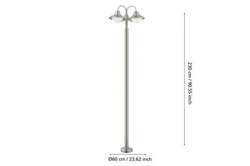 Golvlampa Utebelysning Eglo Sidney - Vit/Silver - Belysning - Utelampor & utomhusbelysning - Golvlampa utomhus