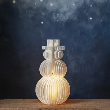 Juldekoration SNOWMAN 50 cm - Vit - Belysning - Utelampor & utomhusbelysning - Pollare