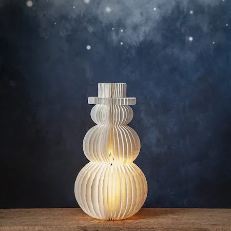 Juldekoration SNOWMAN 50 cm - Vit - Belysning - Utelampor & utomhusbelysning - Pollare