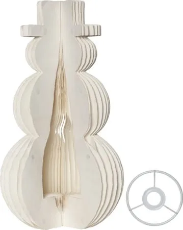 Juldekoration SNOWMAN 50 cm - Vit - Belysning - Utelampor & utomhusbelysning - Pollare