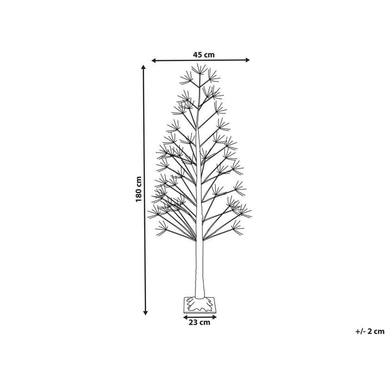 Juldekoration Utomhus Albioni - Vit/45x45x180 cm - Belysning - Julbelysning - Julbelysning utomhus