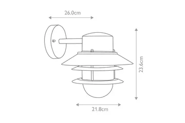 Köpenhamn Elstead Lighting Vägglampa utomhus - Silver - Belysning - Utelampor & utomhusbelysning - Fasadbelysning & vägglyktor