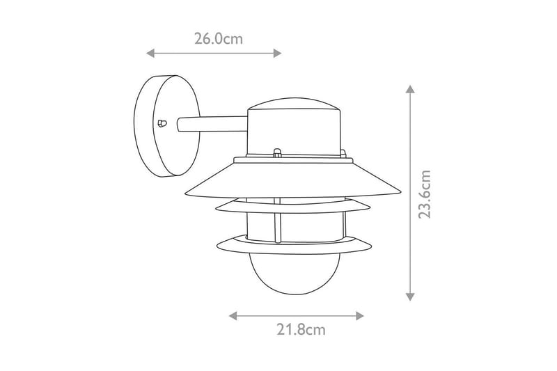 Köpenhamn Elstead Lighting Vägglampa utomhus - Silver - Belysning - Utelampor & utomhusbelysning - Fasadbelysning & vägglyktor