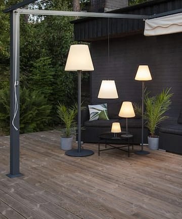 Kreta Bordslampa 16 cm - vit och svart - Belysning - Utelampor & utomhusbelysning - Bordslampa utomhus