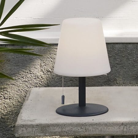 Kreta Bordslampa 16 cm - vit och svart - Belysning - Utelampor & utomhusbelysning - Bordslampa utomhus