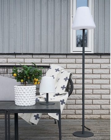 Kreta Bordslampa 16 cm - vit och svart - Belysning - Utelampor & utomhusbelysning - Bordslampa utomhus