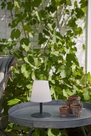 Kreta Bordslampa 16 cm - vit och svart - Belysning - Utelampor & utomhusbelysning - Bordslampa utomhus