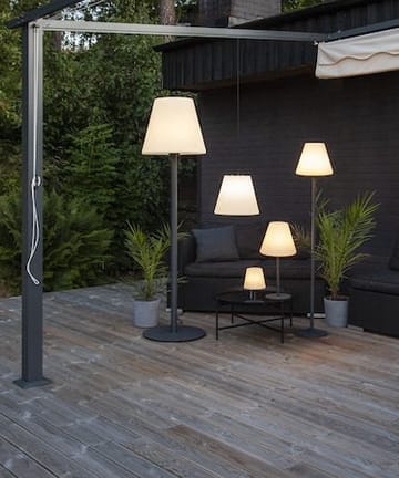 Kreta Bordslampa 16 cm - vit och svart - Belysning - Utelampor & utomhusbelysning - Bordslampa utomhus