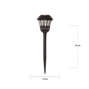 Lace 4 pack Solcellspollare 31 cm - svart - Belysning - Utelampor & utomhusbelysning - Pollare