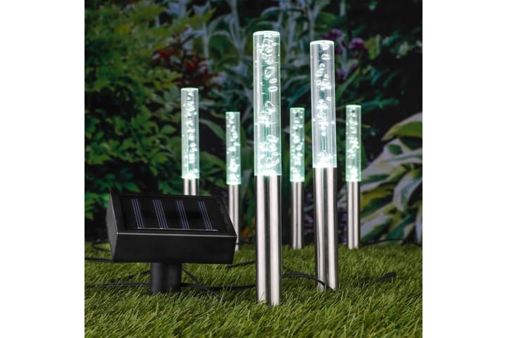 HI Soldrivna LED bubbellampor 6 st - Flerfärgad - Markbelysning - Trädgårdsbelysning
