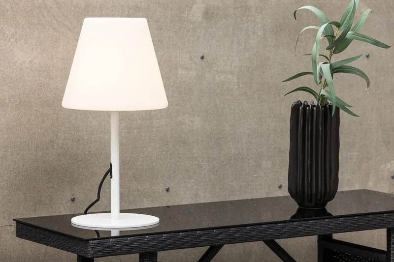 MORIS Bordslampa Utomhus, Vit