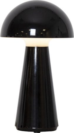 Mushroom Bordslampa 16 cm - blank svart - Belysning - Utelampor & utomhusbelysning - Bordslampa utomhus
