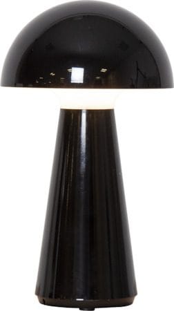 Mushroom Bordslampa 16 cm - blank svart - Belysning - Utelampor & utomhusbelysning - Bordslampa utomhus
