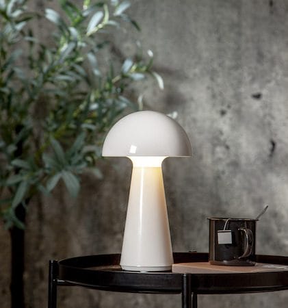 Mushroom Bordslampa 16 cm - vit - Belysning - Utelampor & utomhusbelysning - Bordslampa utomhus