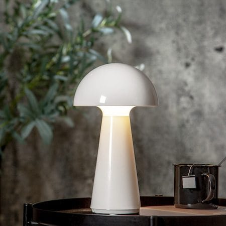 Mushroom Bordslampa 16 cm - vit - Belysning - Utelampor & utomhusbelysning - Bordslampa utomhus
