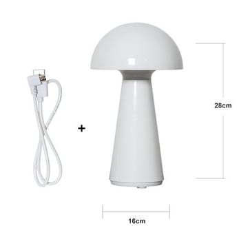 Mushroom Bordslampa 16 cm - vit - Belysning - Utelampor & utomhusbelysning - Bordslampa utomhus