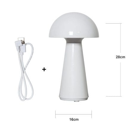 Mushroom Bordslampa 16 cm - vit - Belysning - Utelampor & utomhusbelysning - Bordslampa utomhus