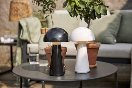 Mushroom Bordslampa 16 cm - vit - Belysning - Utelampor & utomhusbelysning - Bordslampa utomhus