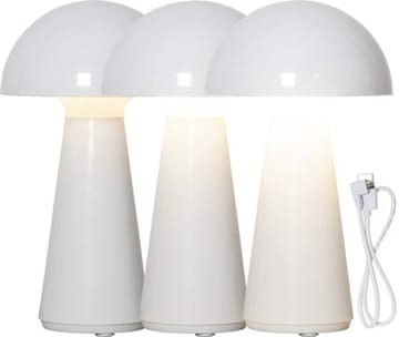 Mushroom Bordslampa 16 cm - vit - Belysning - Utelampor & utomhusbelysning - Bordslampa utomhus