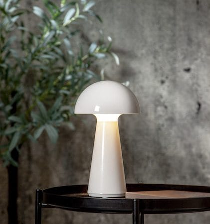 Mushroom Bordslampa 16 cm - vit - Belysning - Utelampor & utomhusbelysning - Bordslampa utomhus