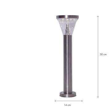 Narona Solcellspollare 50 cm - silver - Belysning - Utelampor & utomhusbelysning - Pollare